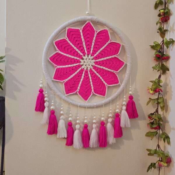 Crochet tassel dream catcher