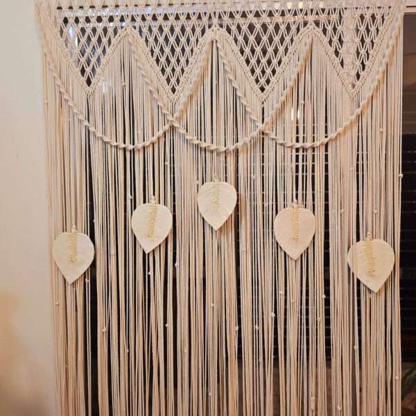 Macrame curtain 84"/8 feet
