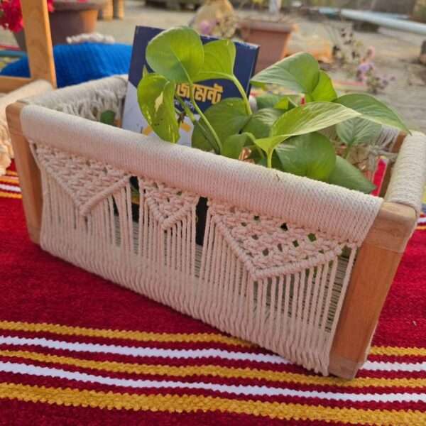 Macrame basket