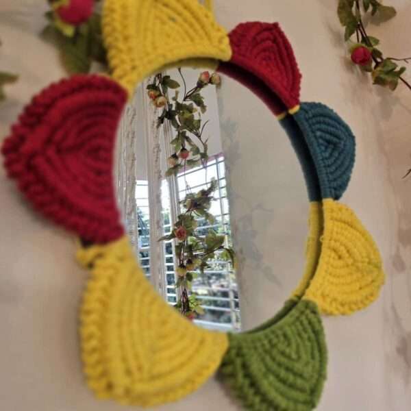 Macrame mirror