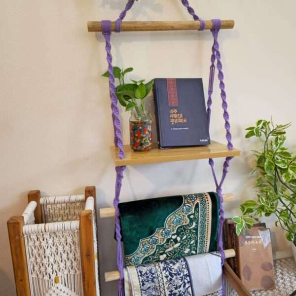 Macrame Quran shelf