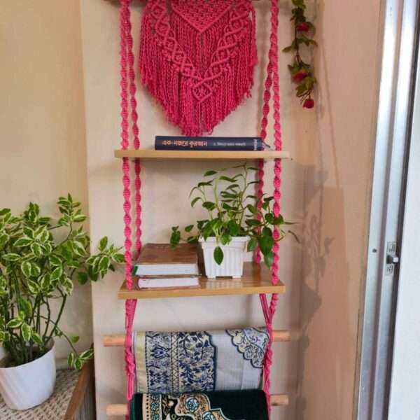 Macrame Quran shelf