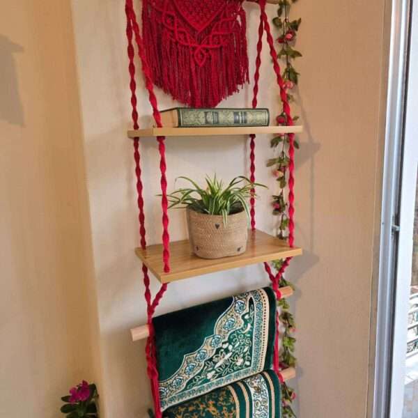 Macrame Quran shelf