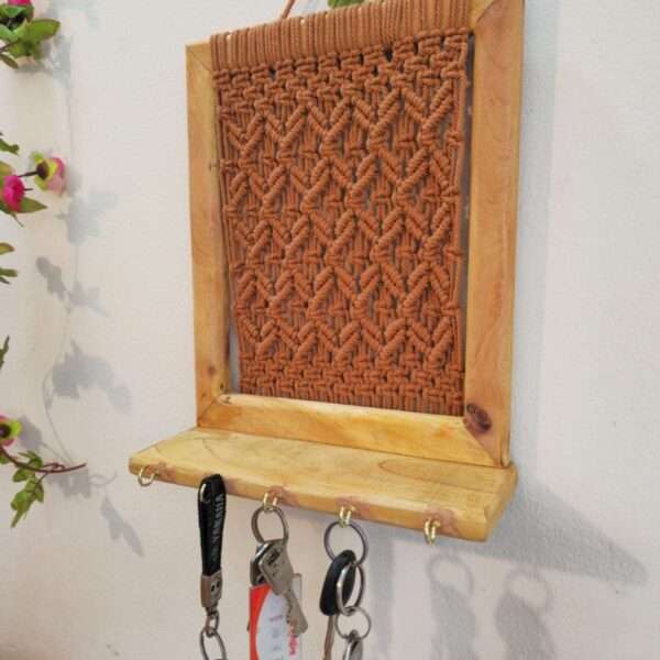 Macrame key holder