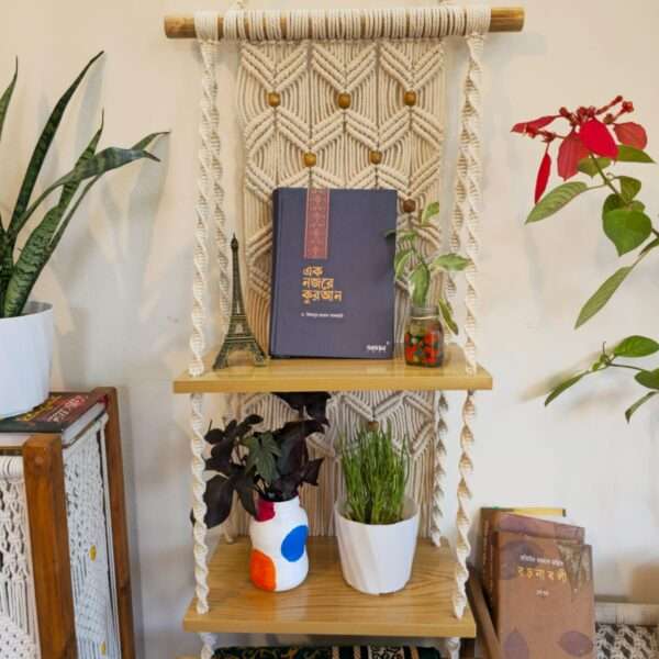 Macrame Quran shelf
