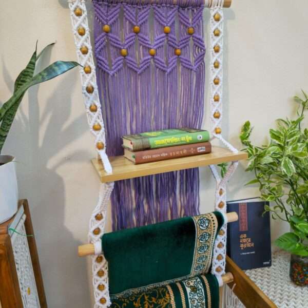 Macrame Quran shelf