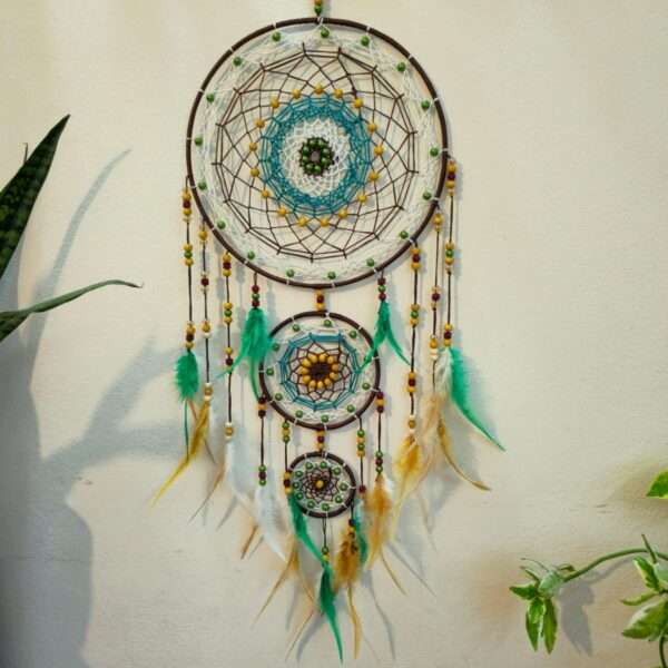 Hand stitch Dream catcher( African Theme)