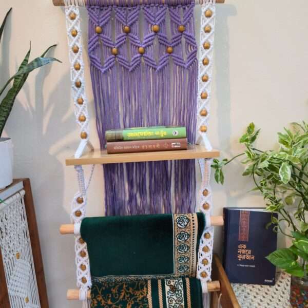 Macrame Quran shelf