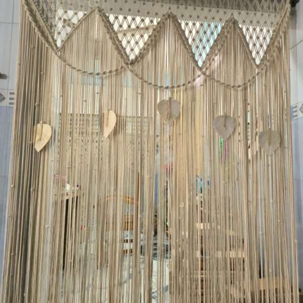 Macrame Leaf curtain