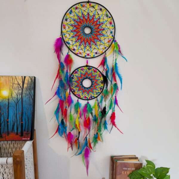 Hand stitch Dream catcher 2 layer