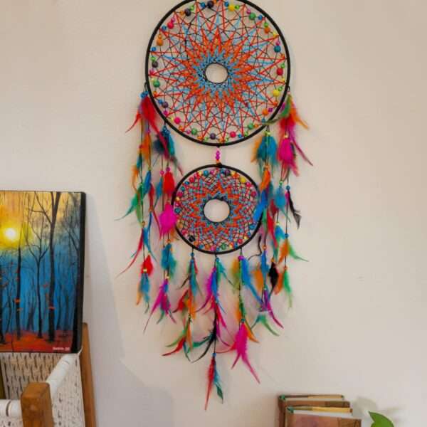Hand stitch Dream catcher 2 layer