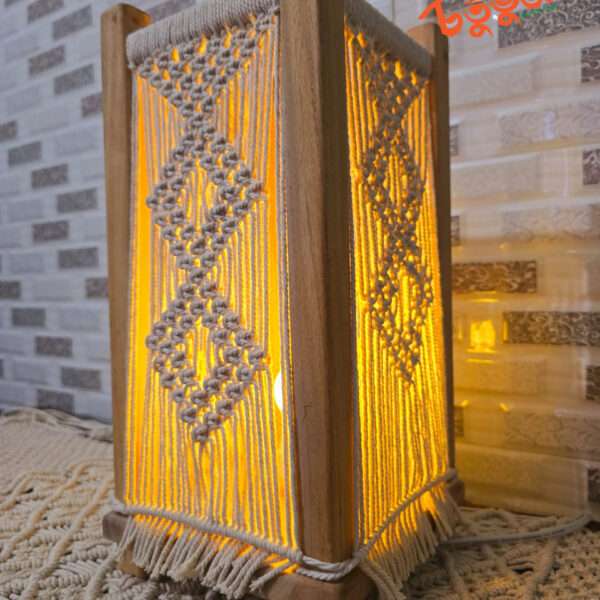 Macrame Table Lamp (8"/15")