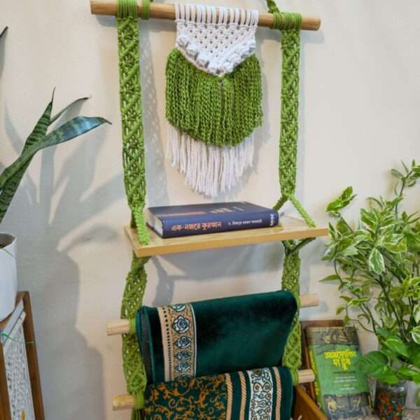 Macrame Quran shelf