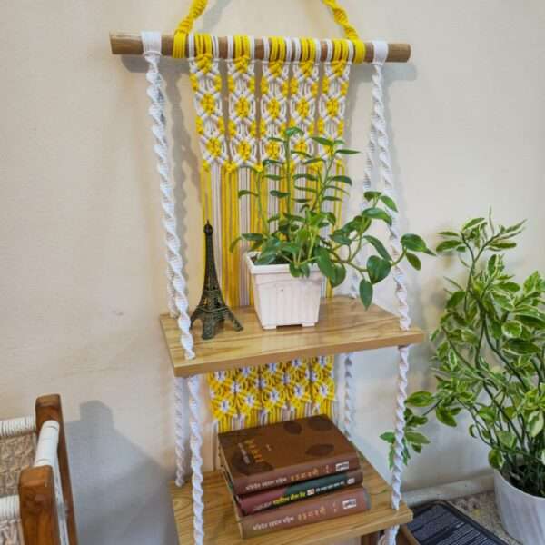Macrame shelf