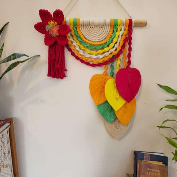 Macrame Flower leaf Hanging