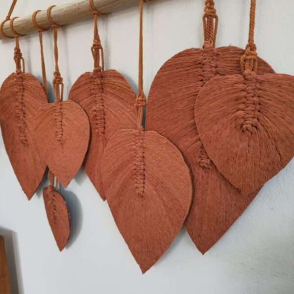 Macrame leaf Hanging (24"/15")
