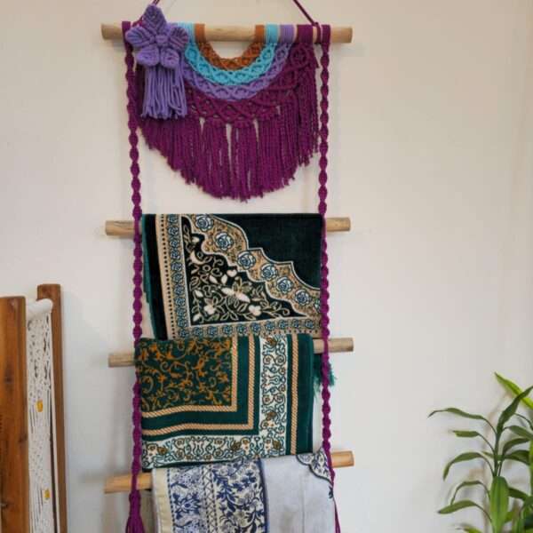 Macrame Prayer mat Hanger ( 4 layer)