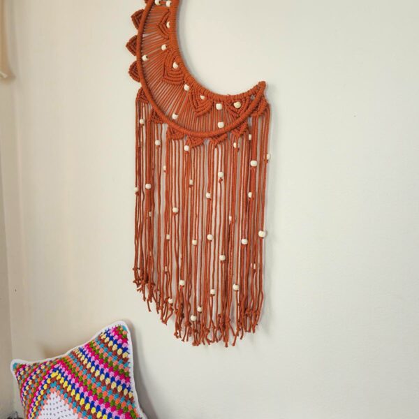 Macrame Half Moon Dream Catcher