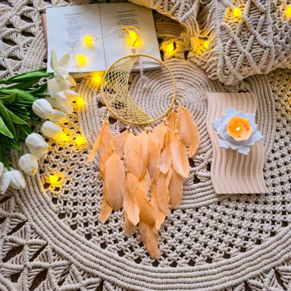 Choturvuz Peach Glow Dream  Catcher
